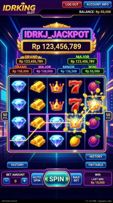 Screenshot aplikasi utama di idrking dengan antarmuka yang intuitif.